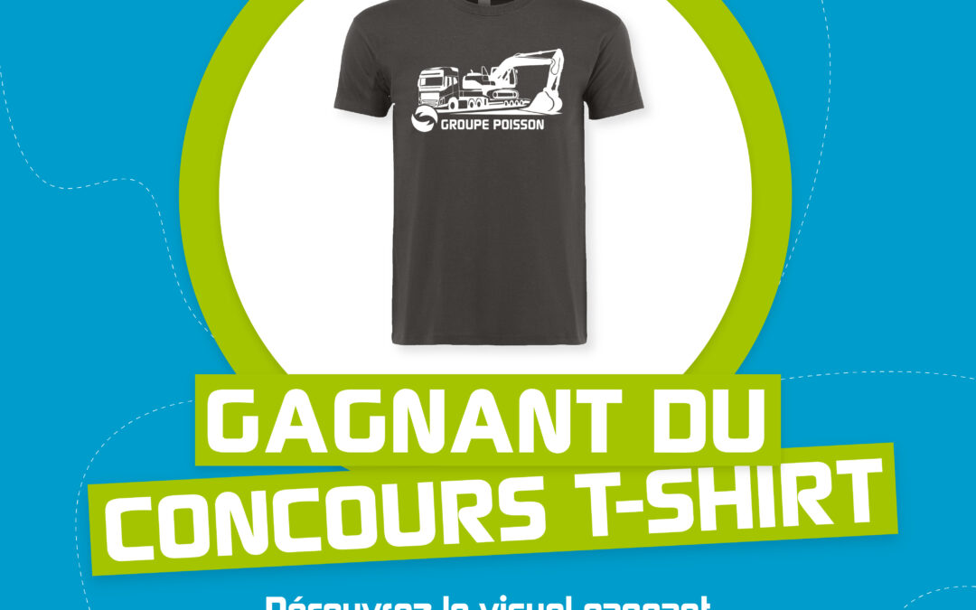 Le lauréat du concours T-shirt 2026