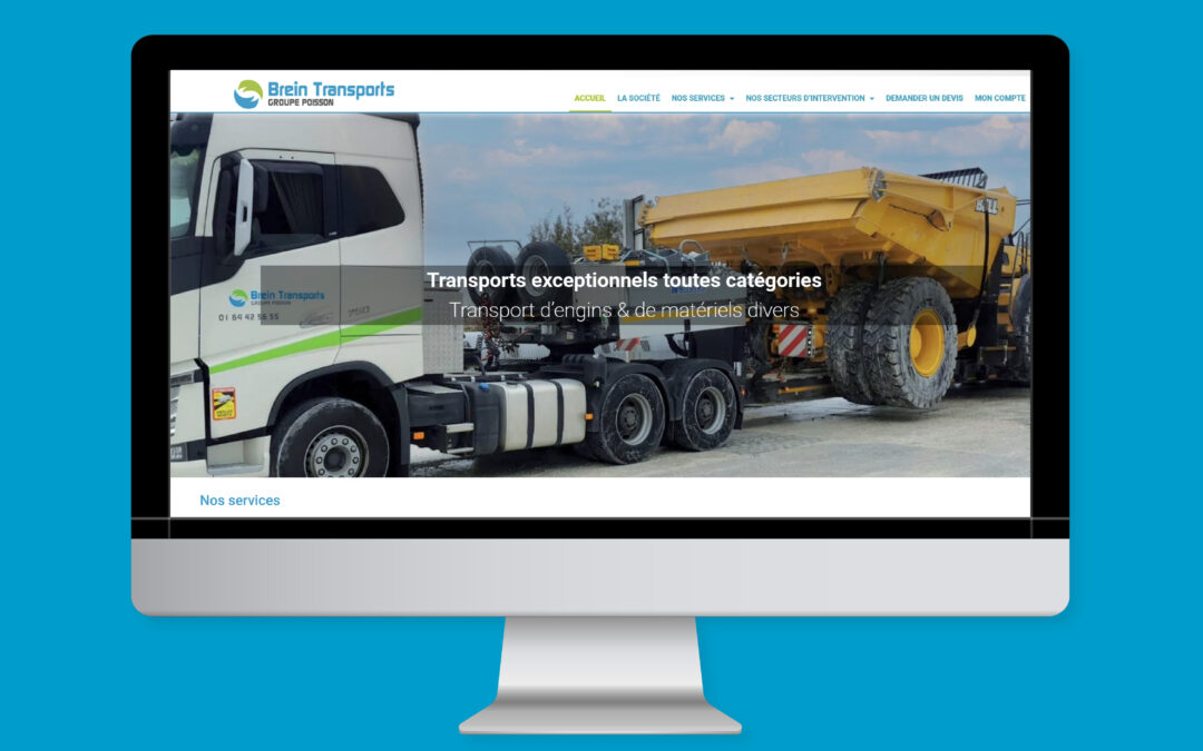 Le nouveau site internet de BREIN TRANSPORTS est en ligne !
